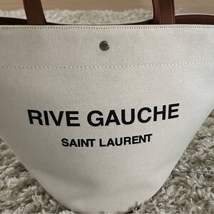 Saint Laurent Rive Gauche Canvas Tote